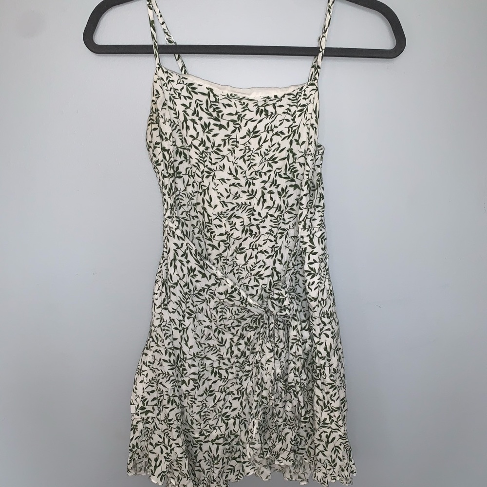 Princess poly wrap mini dress